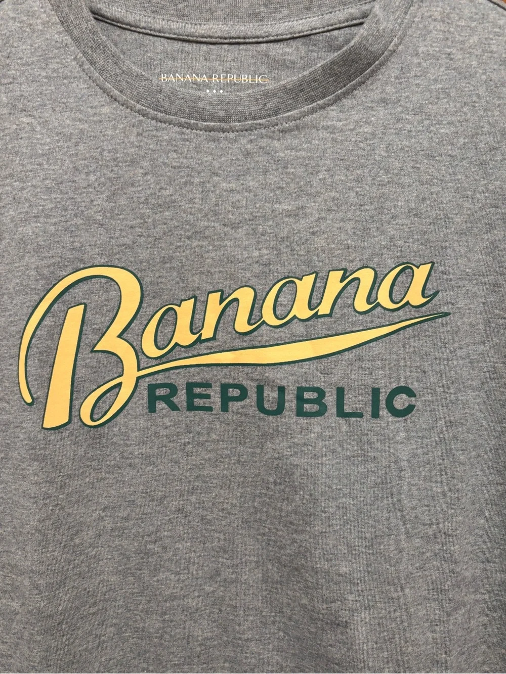 Banana Republic Sporty Script Graphic Premium Wash T-Shirt Sz XL  NWOT